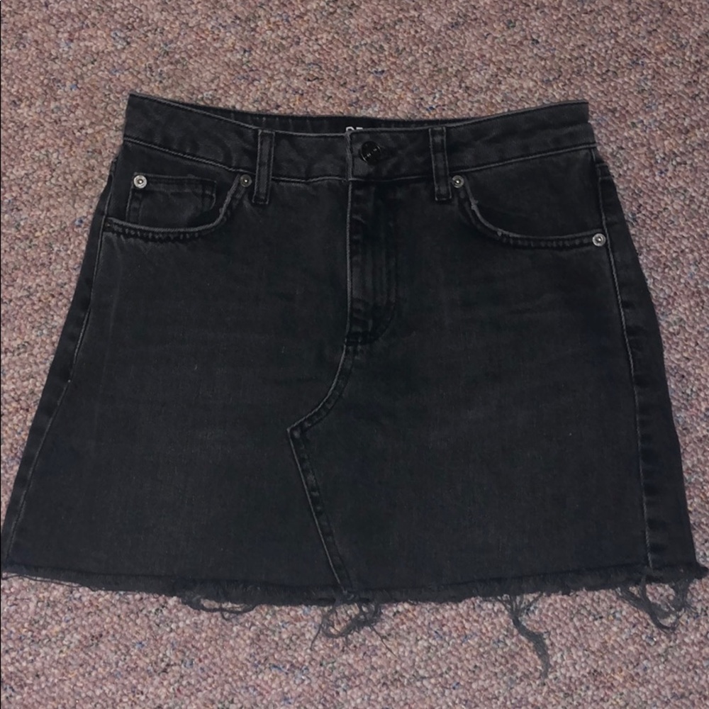 Black Jean Skirt